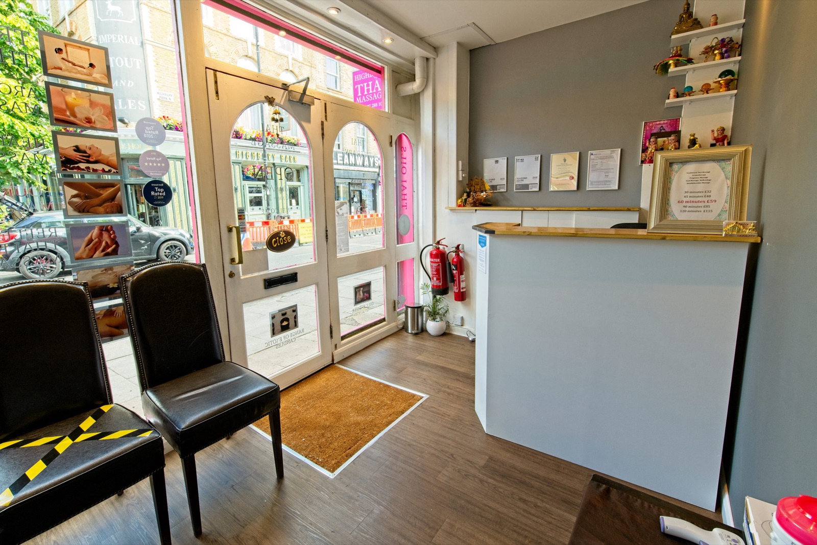 Reception at Highbury Thai Massage